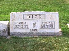 philip k dick grave